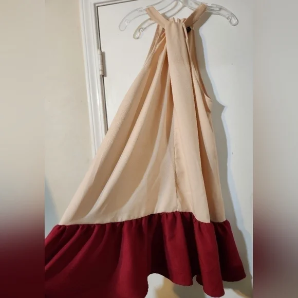 Halter two toned dress - Picture 4 of 11